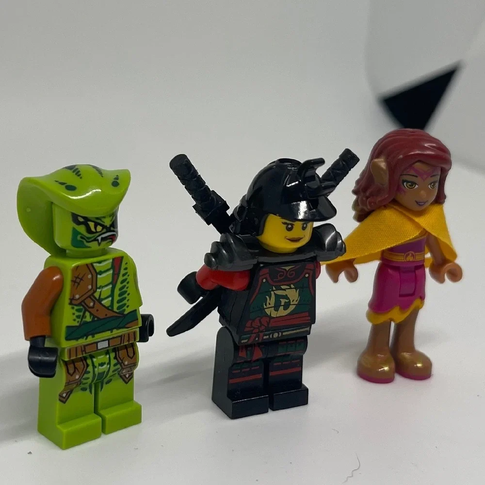 LEGO Ninjago & Elves Minifigures Lot‎ of 3 Snake Warrior Samurai Elf Girl